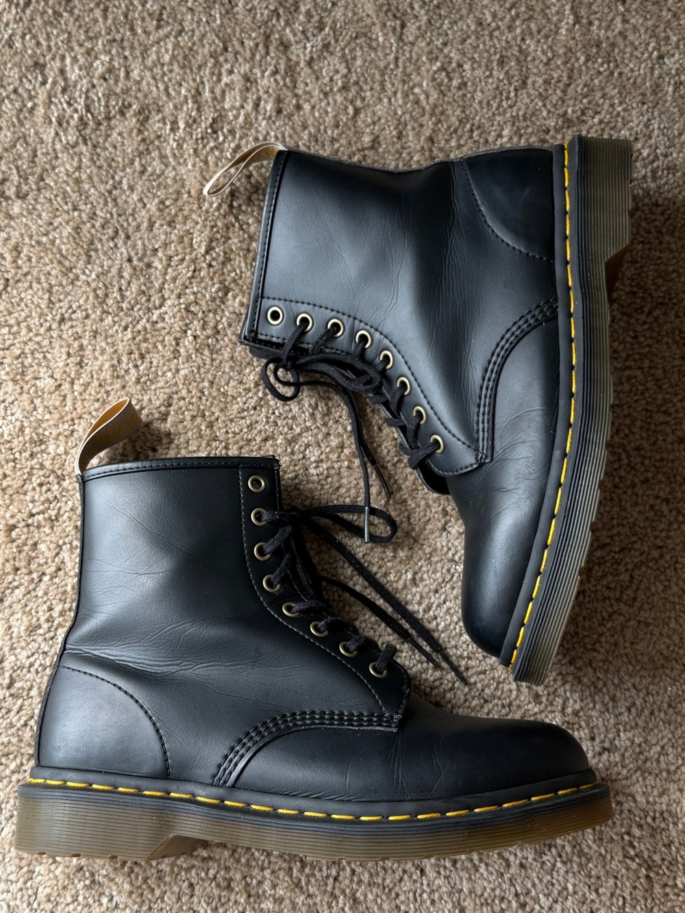 Dr Martens Vegan Black Lace Up Boots